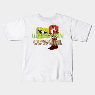 Wisconsin Cowgirl Kids T-Shirt